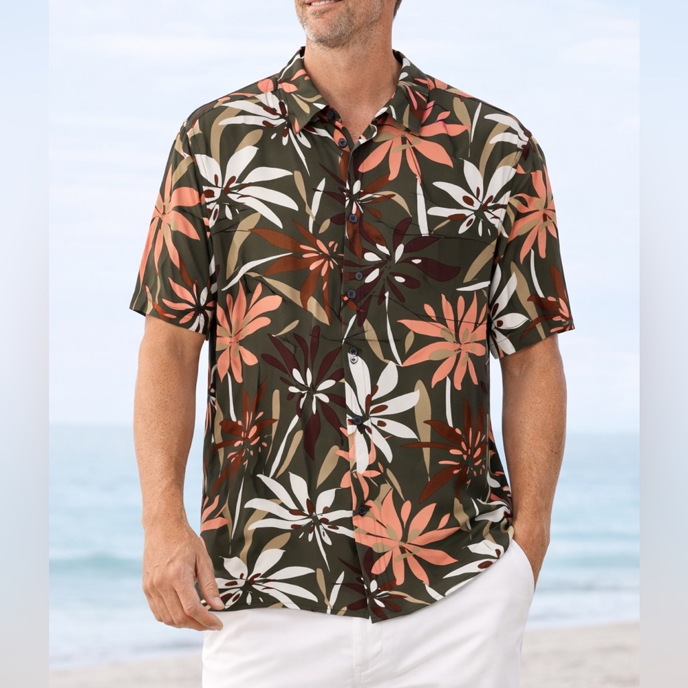 Express Floral Print Mens Shirt